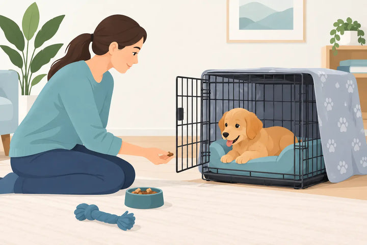 How to Crate Train a Puppy With Less Stress