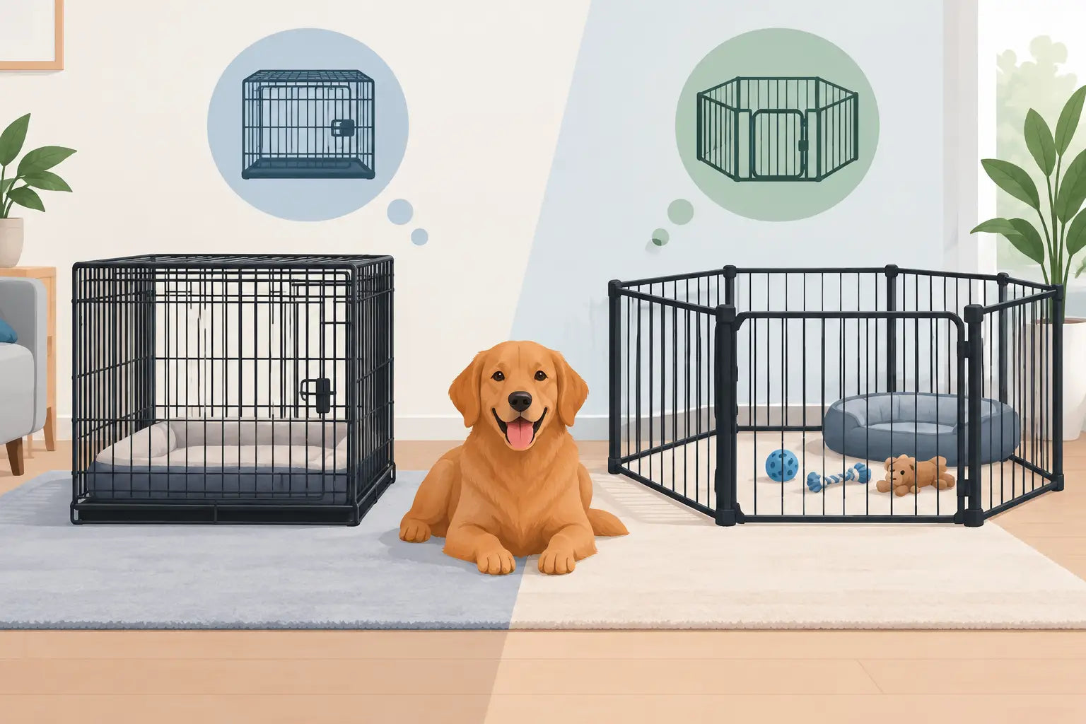 Dog Crate Versus Playpen: Which Does Your Dog Need?