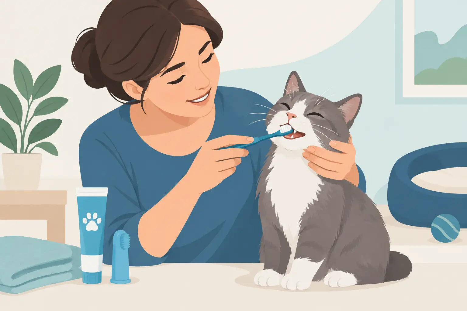 How to Brush Cat Teeth Without Daily Drama