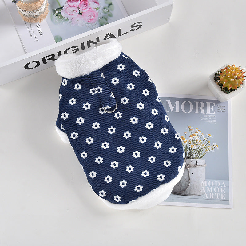 Dog Cotton Coat Corduroy Jacket