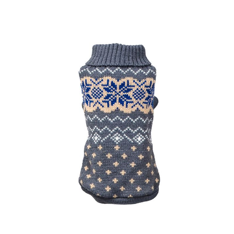 Autumn And Winter Warm Stretch Snowflake Pet Sweater