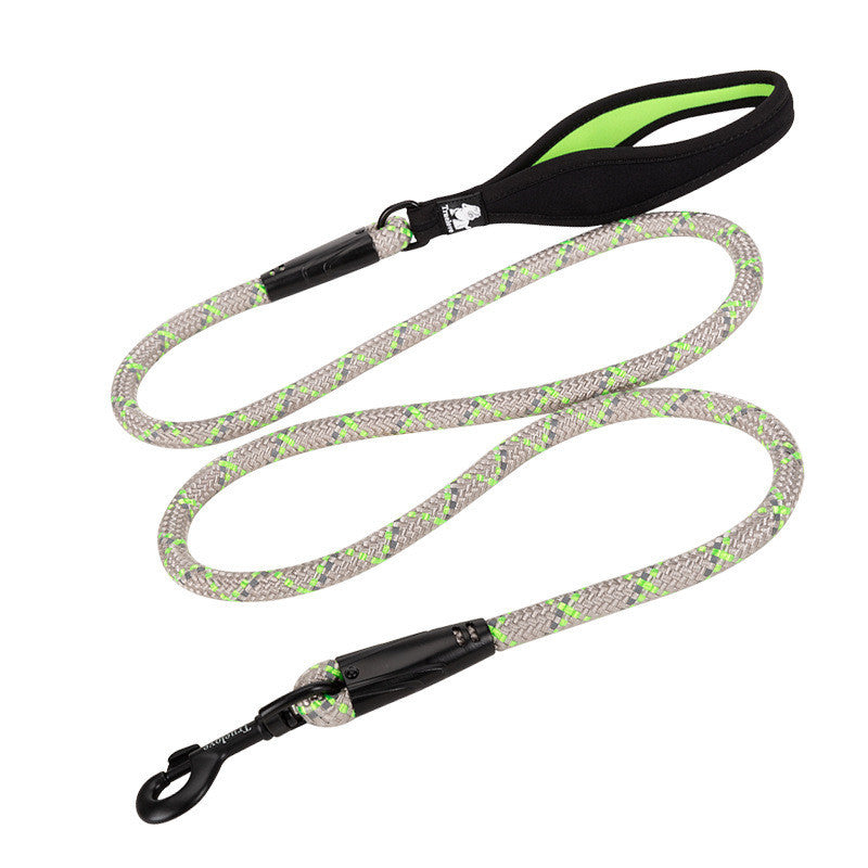 Pet Leash Adjustable Heavy Duty Neoprene Padded Handle Training Dog Walking Leash