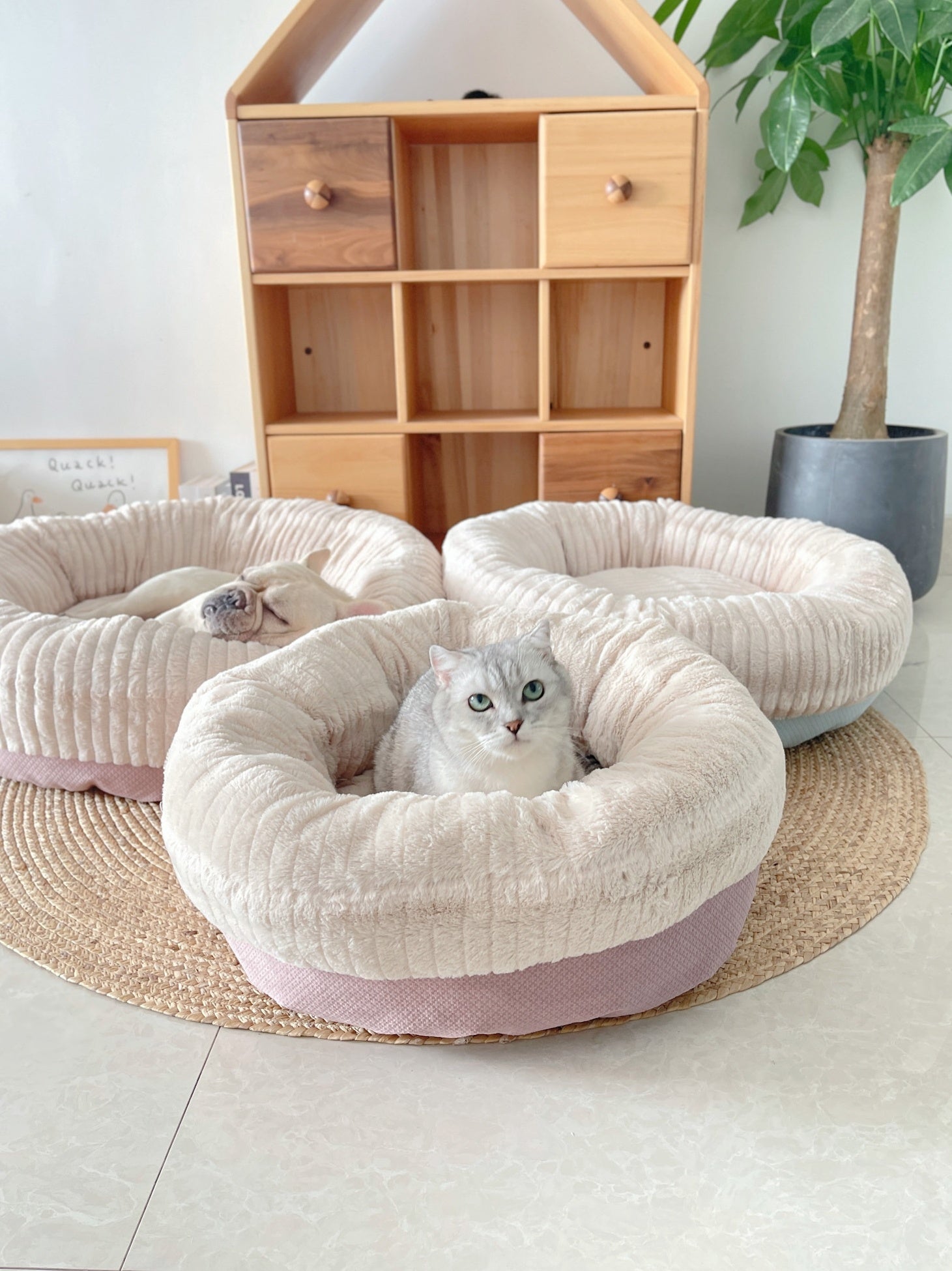 Warm Kennel Round Cat Dog Pad
