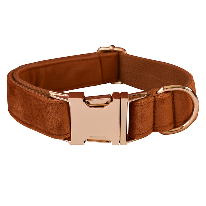 Ancient Pottery Velvet Dog  Leash Pet Neck Collar