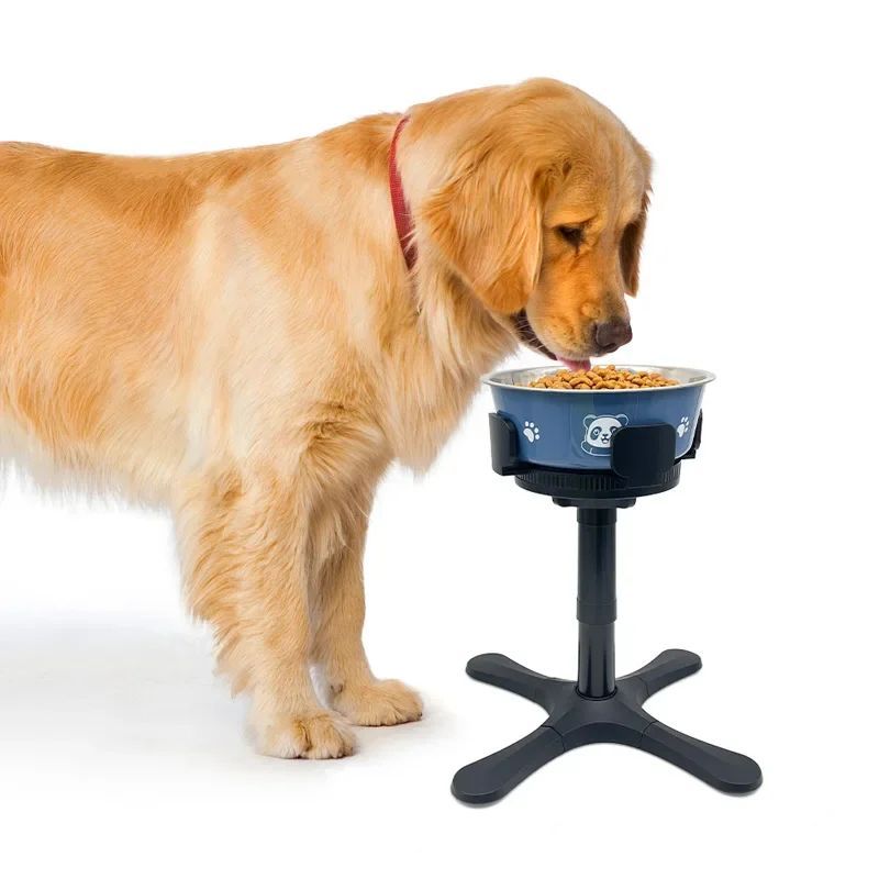 Adjustable Elevated Dog Food Bowls Stand Anti Slip Stability Pet Bowl Holder For Medium And Large Pets Pet Water Food Bowl