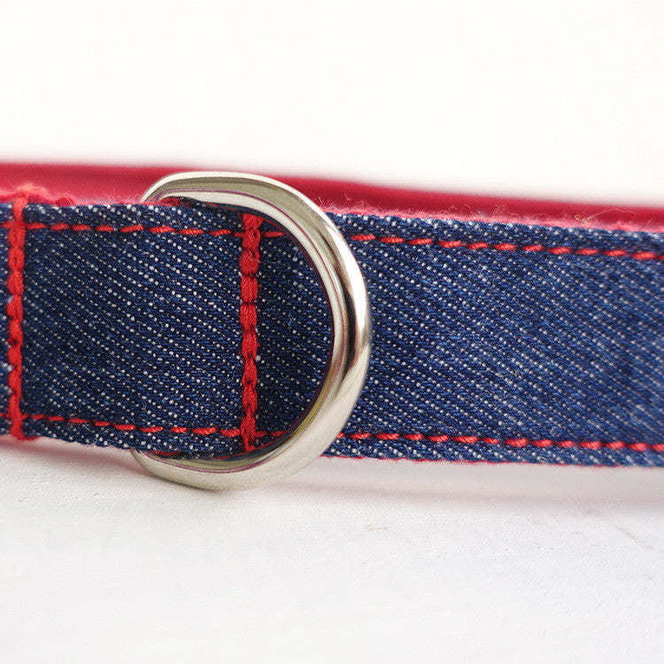Denim blue pet dog leash