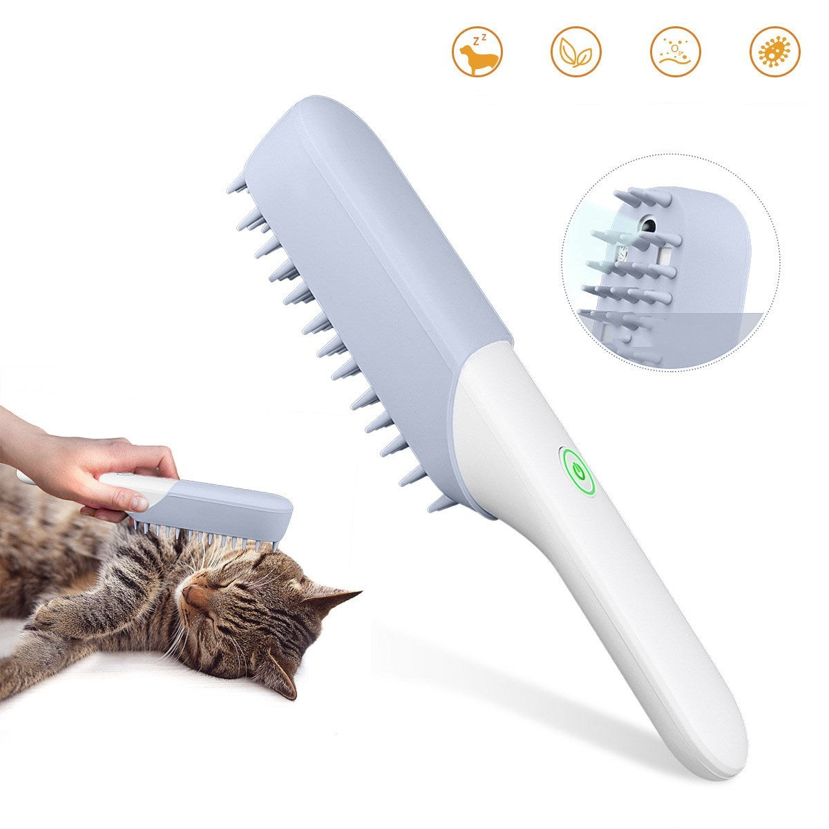Pet Silicone Massage Brush Deodorant Comb