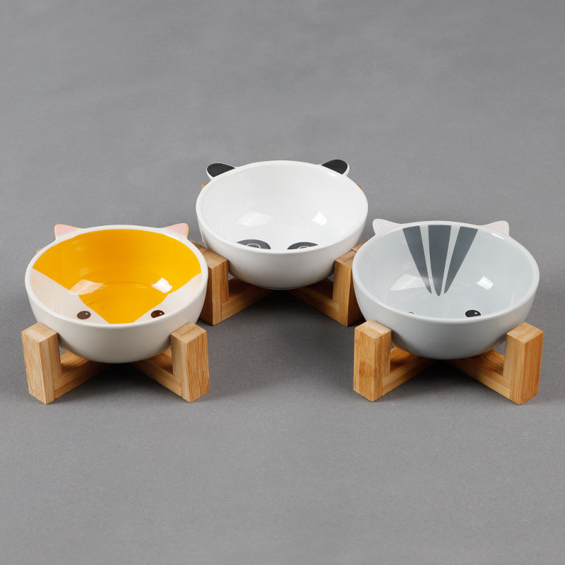 Protect Cervical Spine Cat Food Bowl