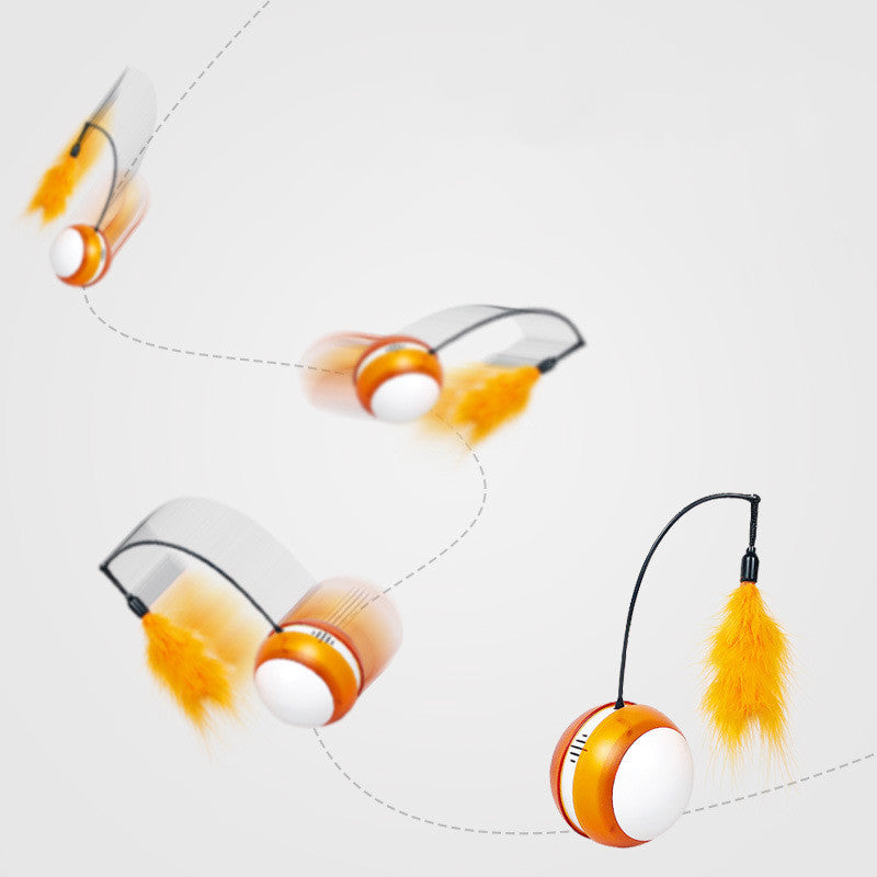 Electric random rolling funny cat toy