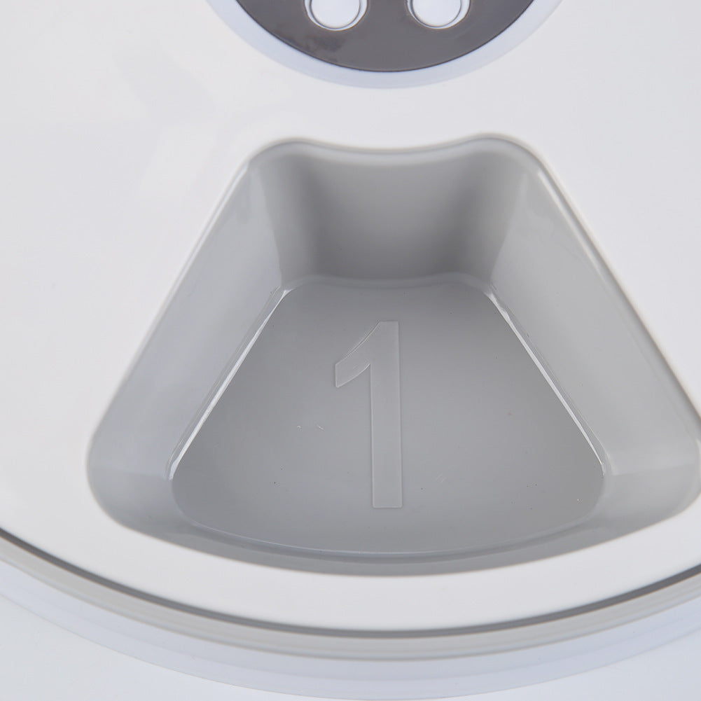 Six Grid Electric Timing Cat Feeding Machine