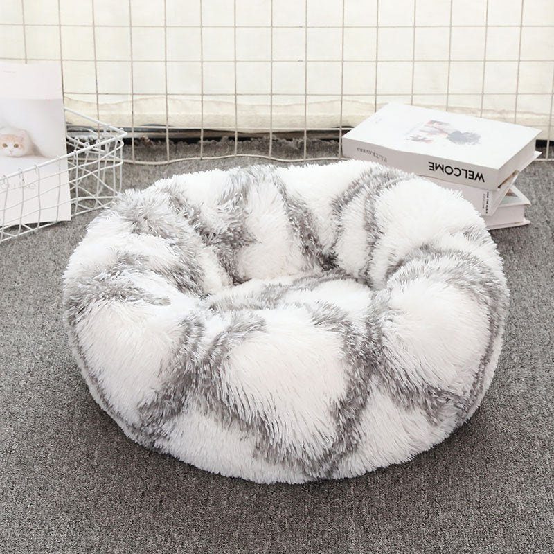 Soft Plush Round Pet Bed