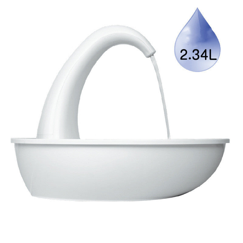 Cat Feeding Water Flowing Fountain