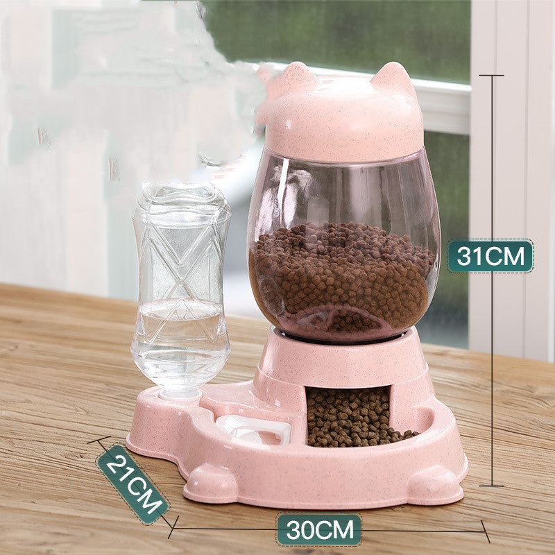 Cat Food Basin Water Automatic Feeder Dog