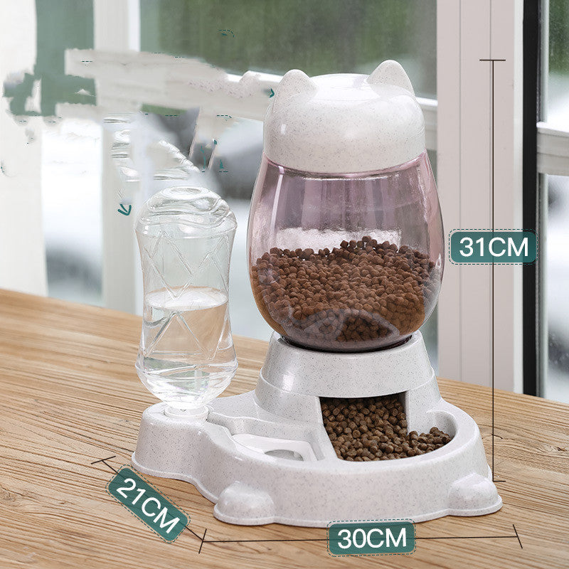 Cat Food Basin Water Automatic Feeder Dog