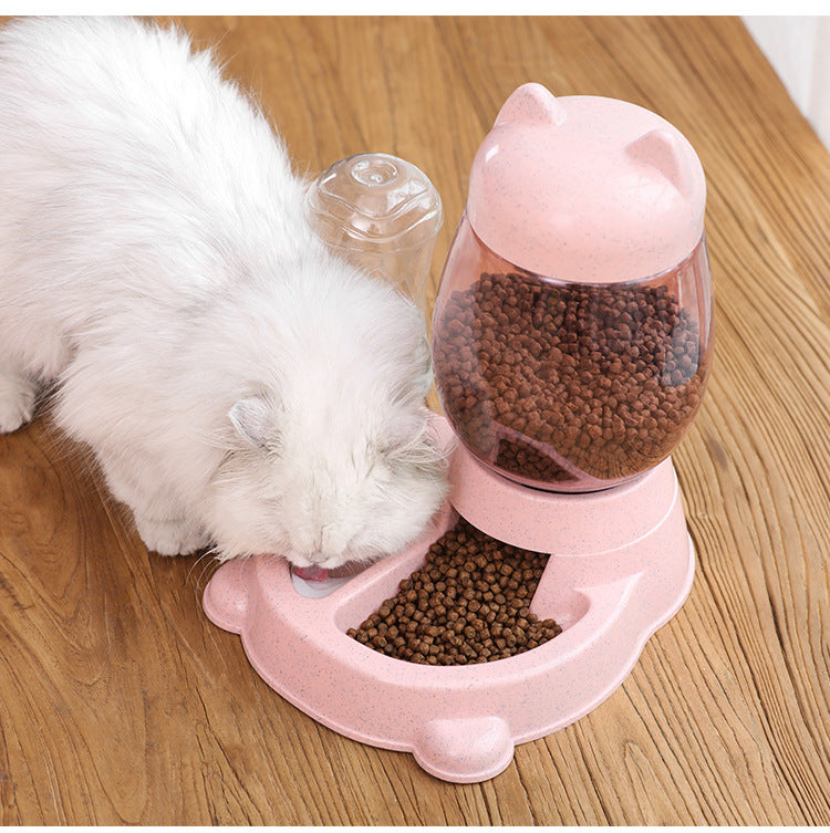 Cat Food Basin Water Automatic Feeder Dog