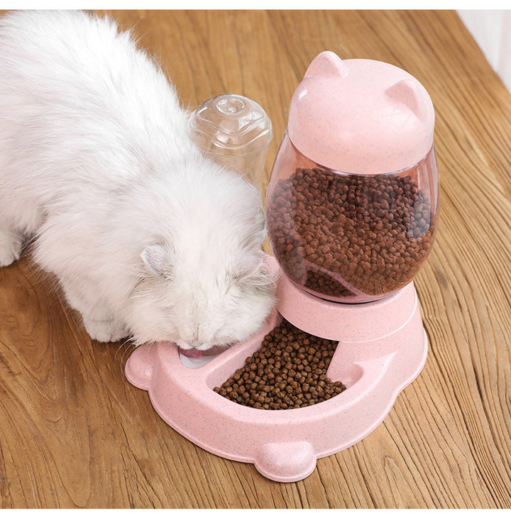 Cat Food Basin Water Automatic Feeder Dog