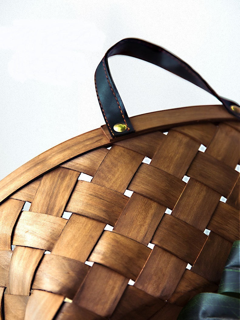 Bamboo Rattan Cat Bed House