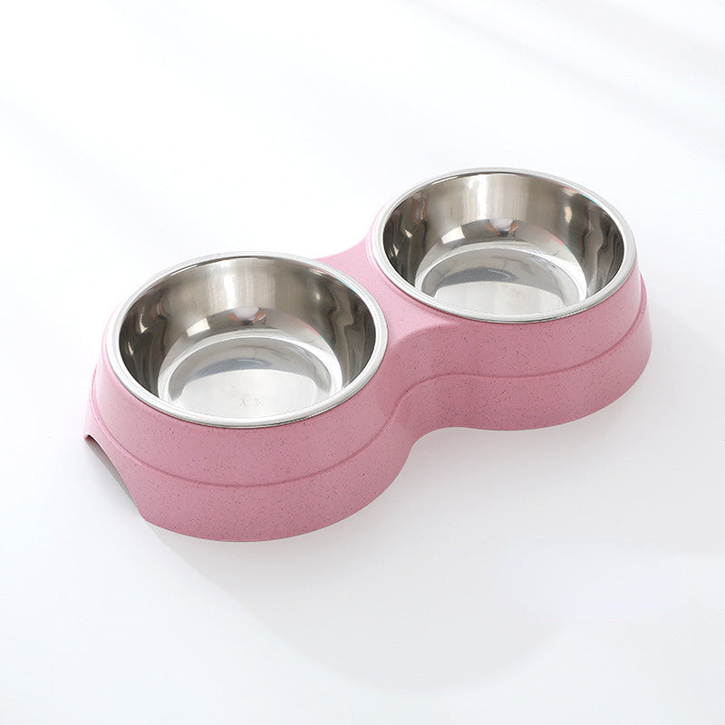 Double Pet Bowls Dog Food Water