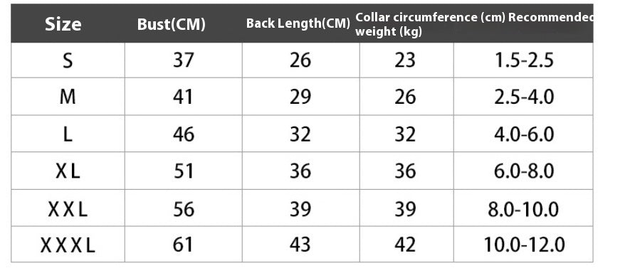 Small Dog Pet Clothes Vest Type