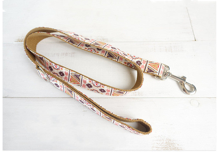 Pet leash dog hoop bow tie jewelry
