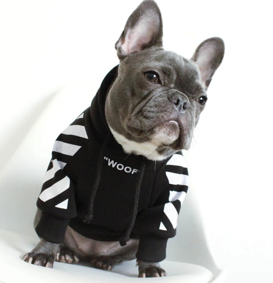 Hree-stripe dog sweater