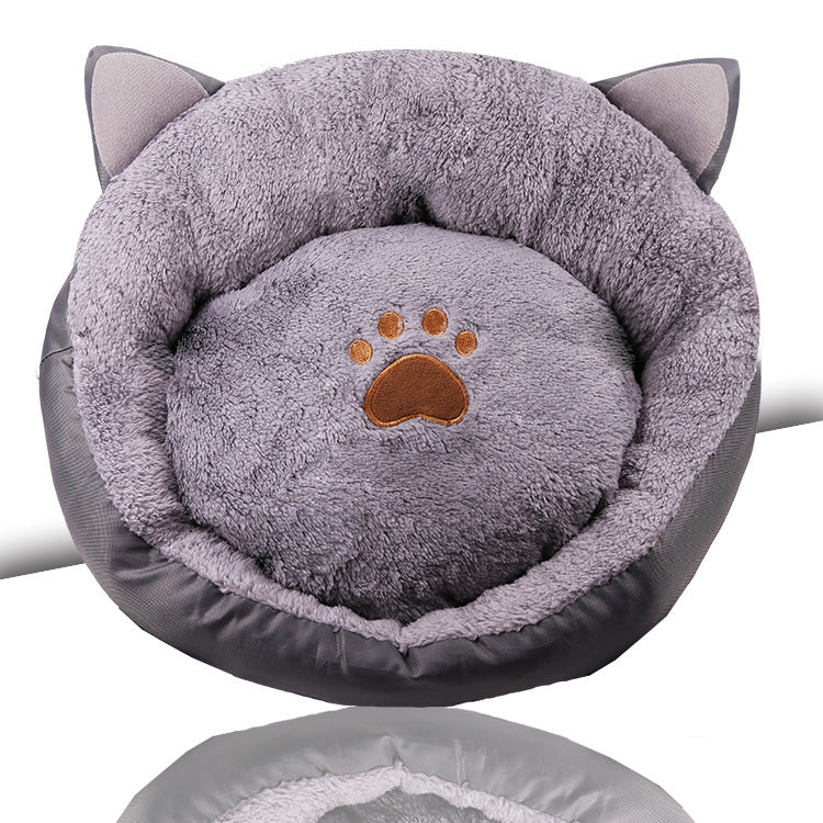 Cat ears kennel warm padded pet nest