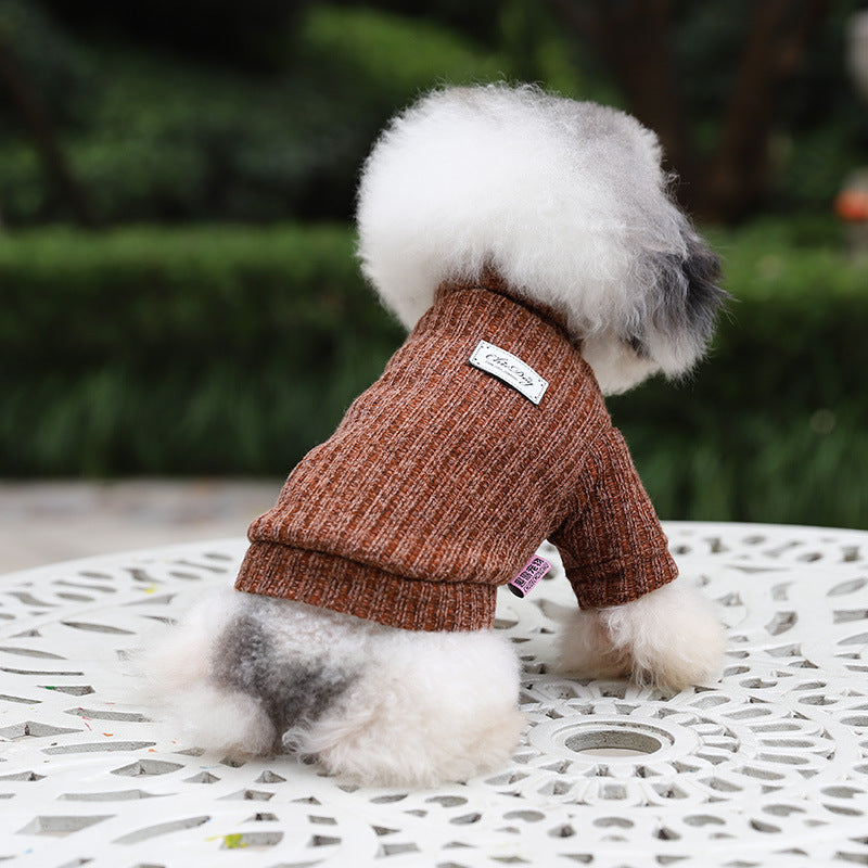 Thickened Autumn And Winter Pet Turtleneck Sweater