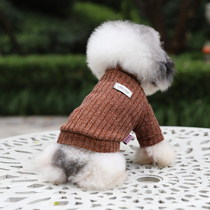 Thickened Autumn And Winter Pet Turtleneck Sweater