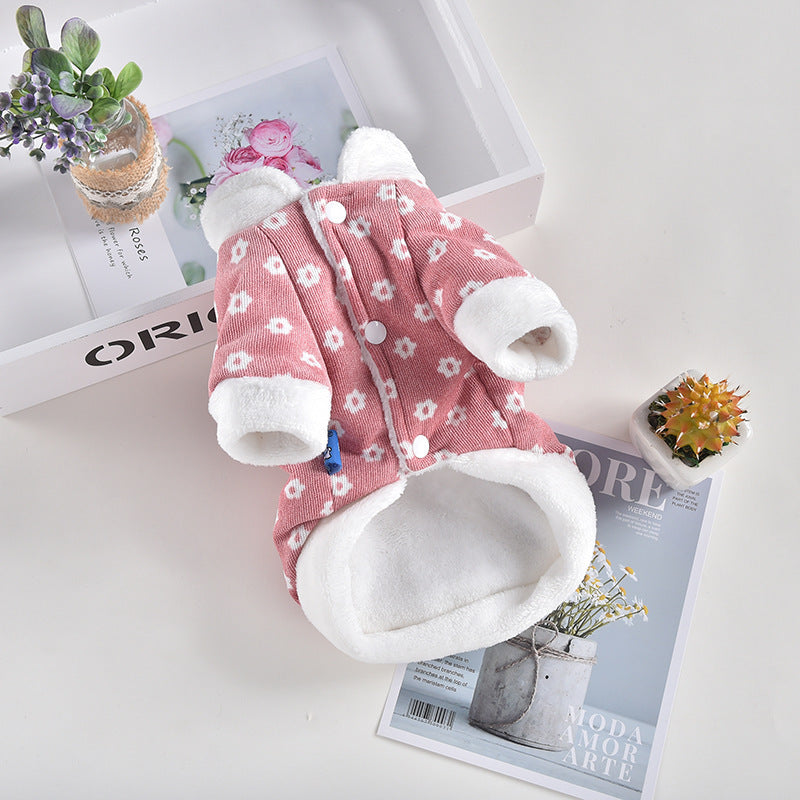 Dog Cotton Coat Corduroy Jacket