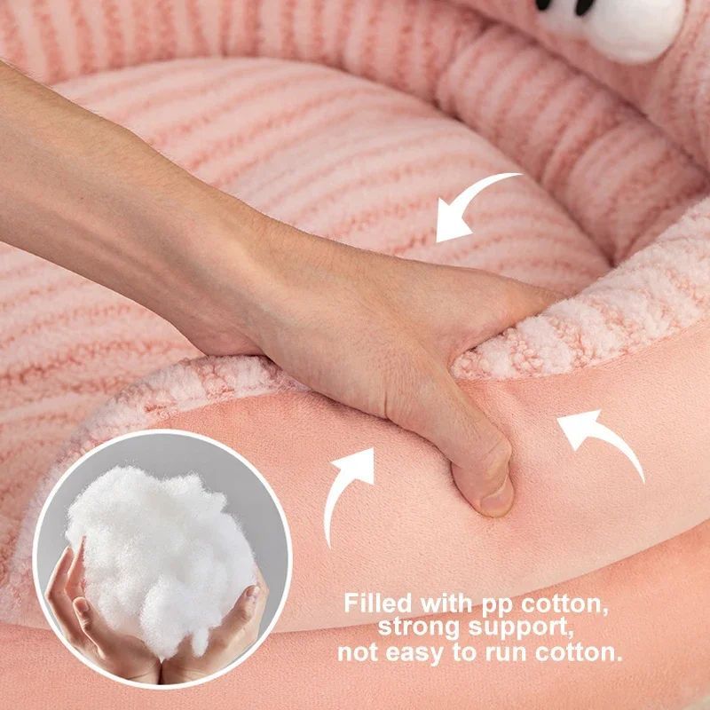 Pet Cat Bed Modern Solid Color