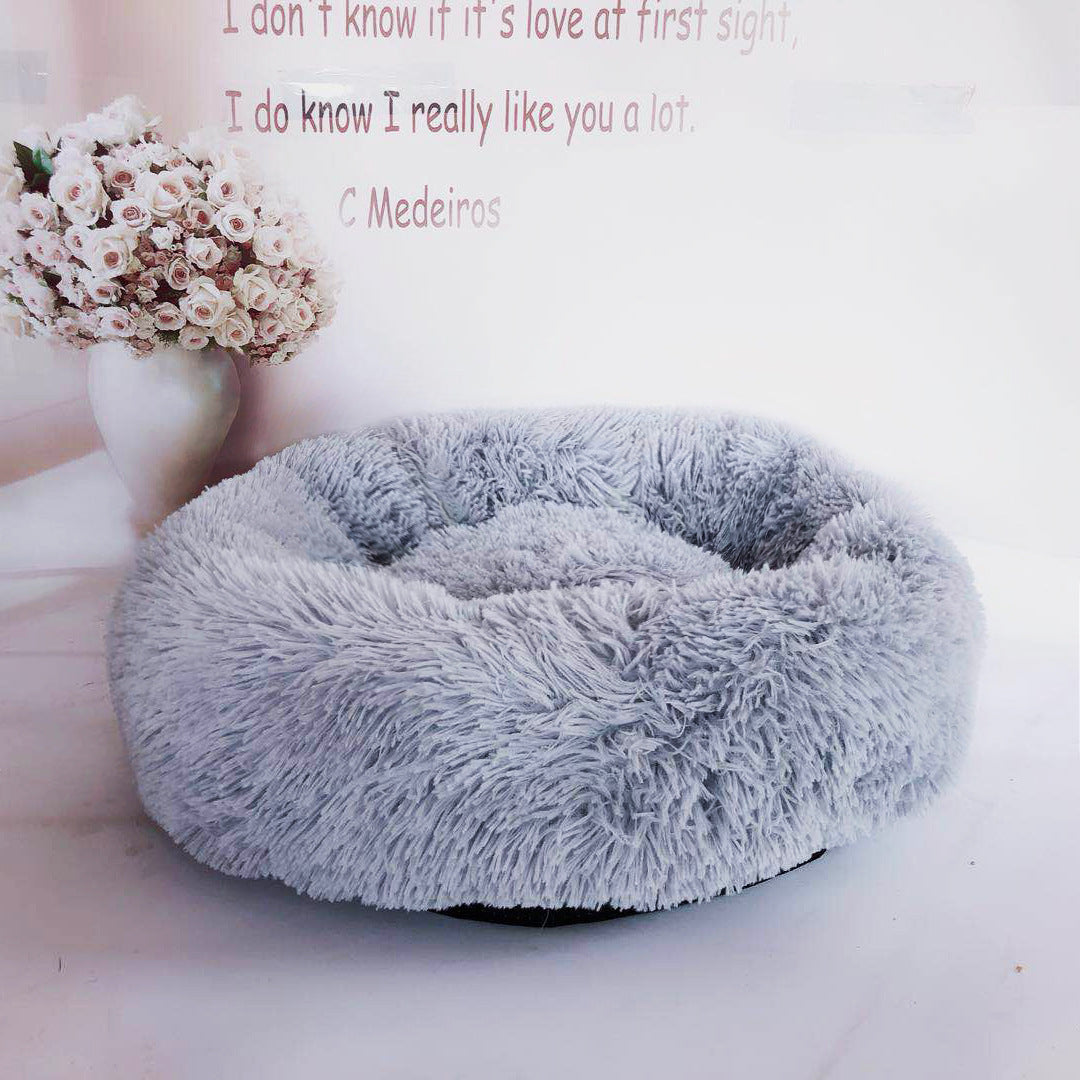 Soft Plush Round Pet Bed