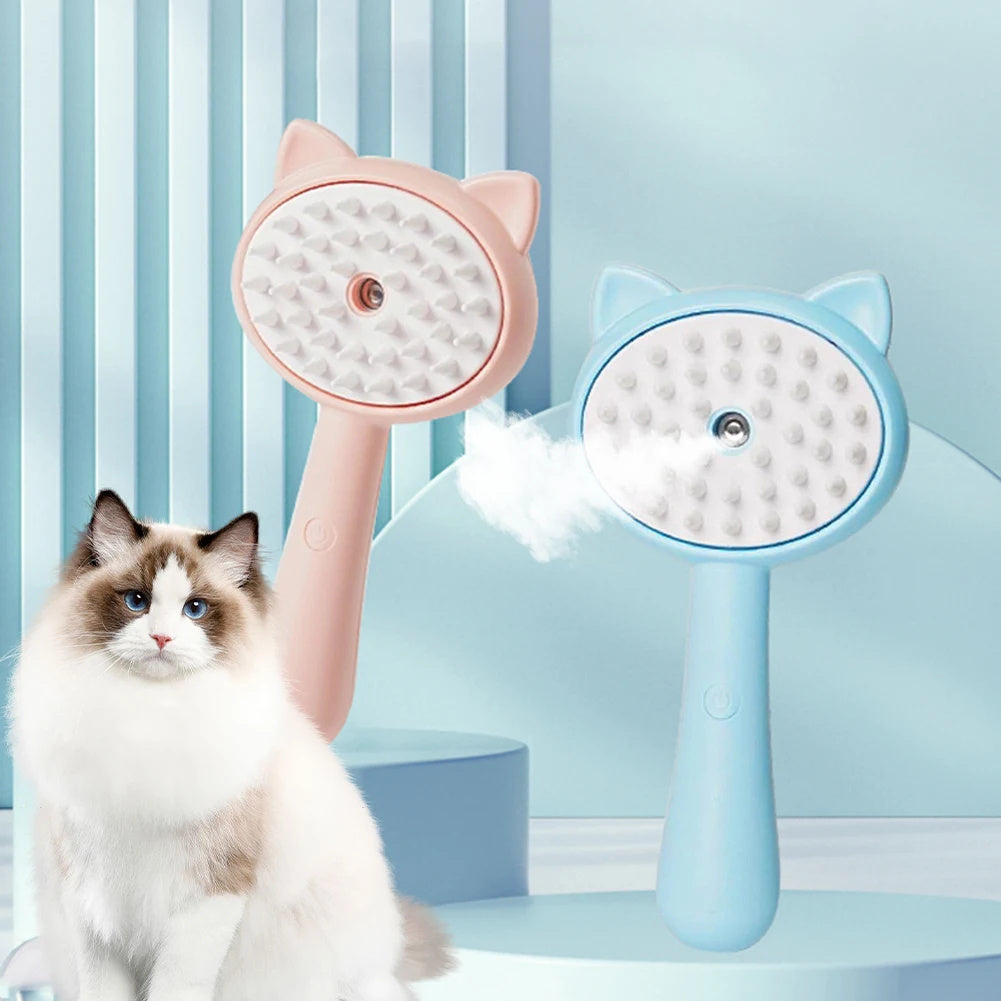 Hair Cleaning With Mist Cat Grooming Brush