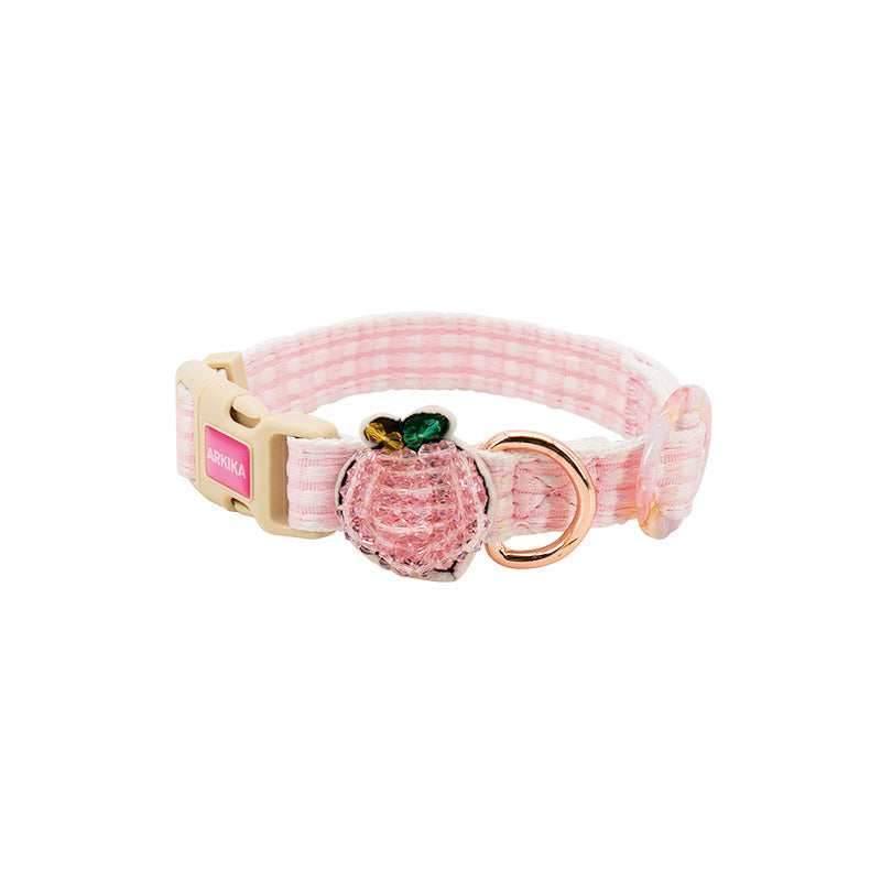Fashionable Flower And Fruit Pastoral Lattice Pet Leash