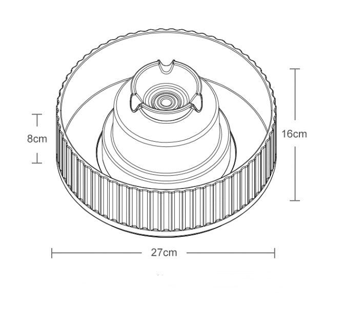 Cake ceramic pet water dispenser