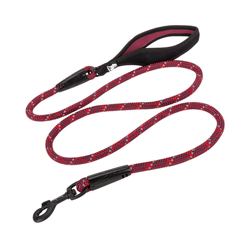 Pet Leash Adjustable Heavy Duty Neoprene Padded Handle Training Dog Walking Leash
