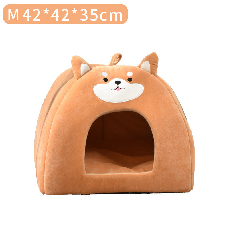 Autumn And Winter Warm Pet Bed Machine Washable