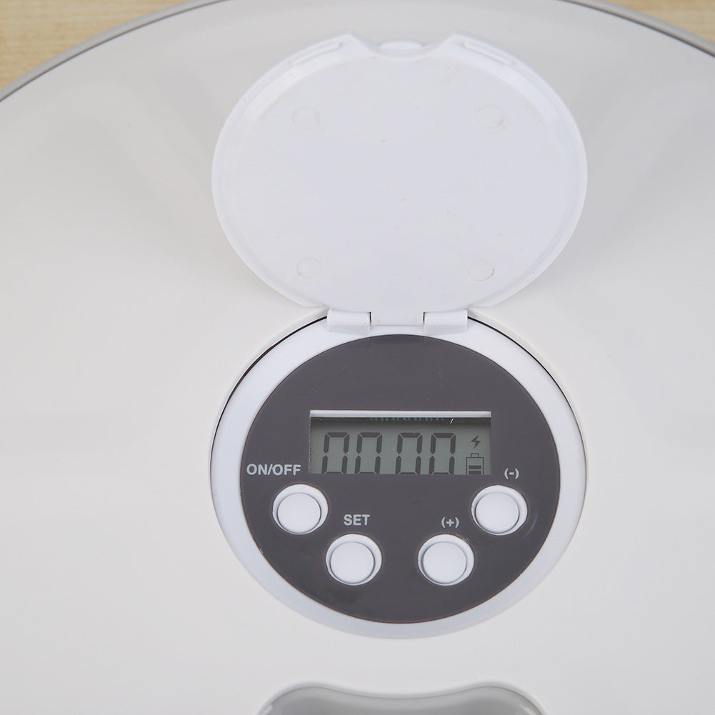 Six Grid Electric Timing Cat Feeding Machine