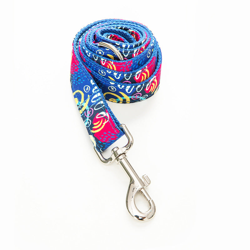 Graffiti Pet Collar Leash Set