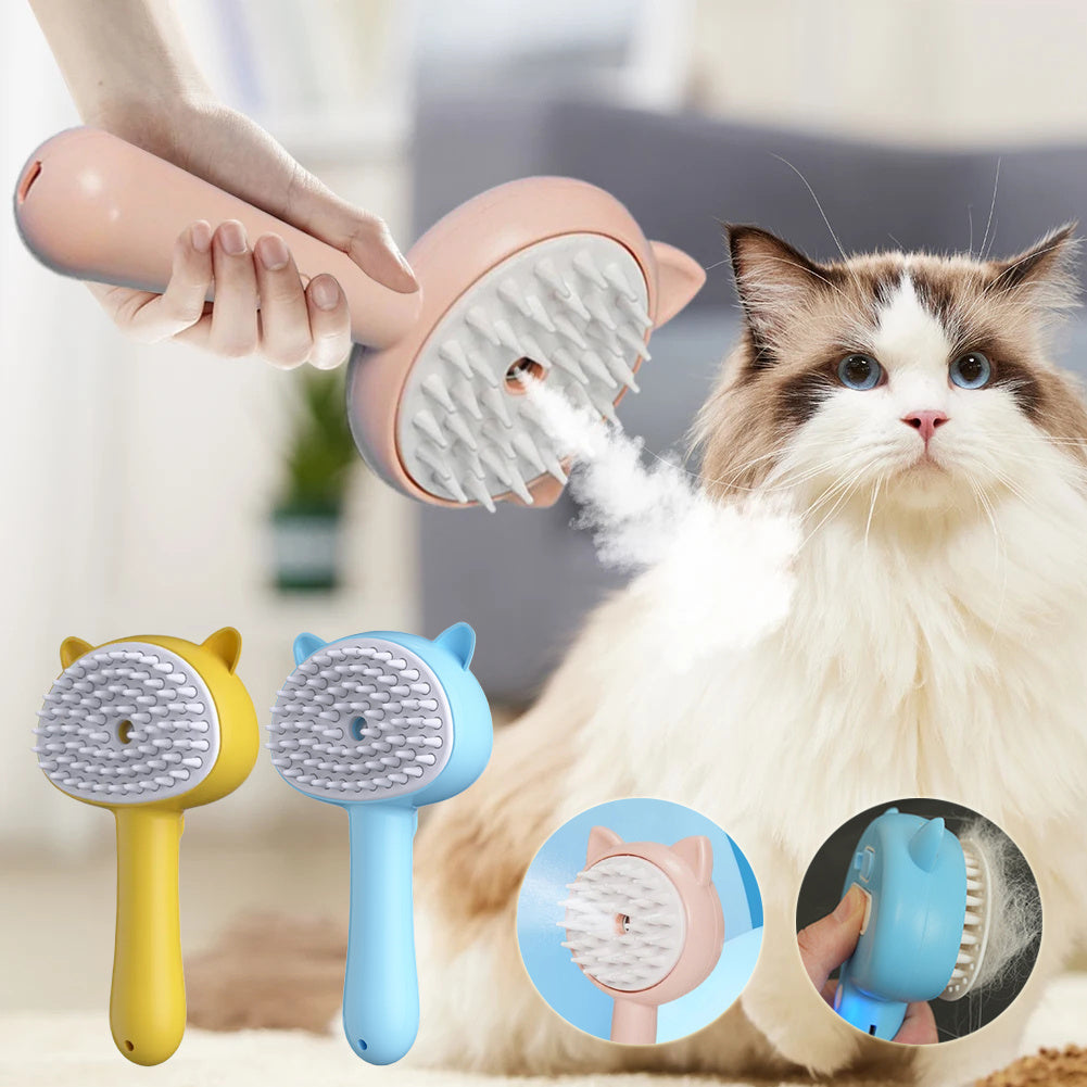 Hair Cleaning With Mist Cat Grooming Brush