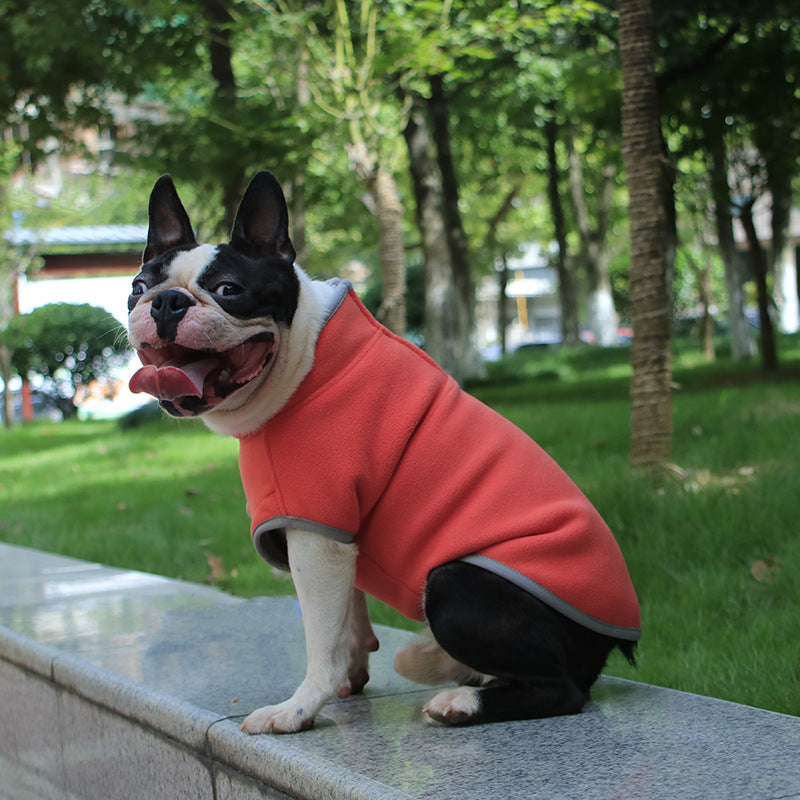 Pure Color Thick Polar Fleece Pet Sweater
