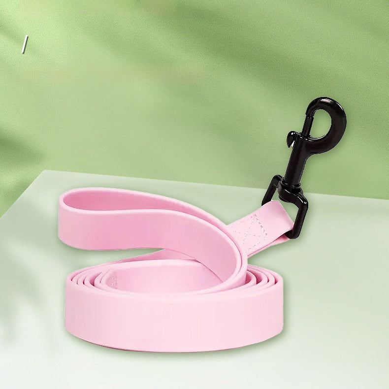 Simple Solid Color Plain Weave Pet Leash
