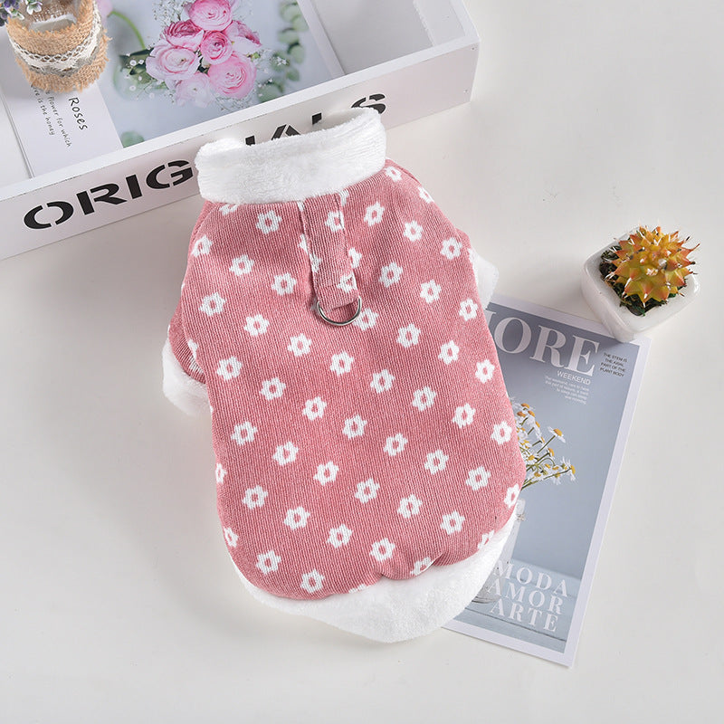 Dog Cotton Coat Corduroy Jacket