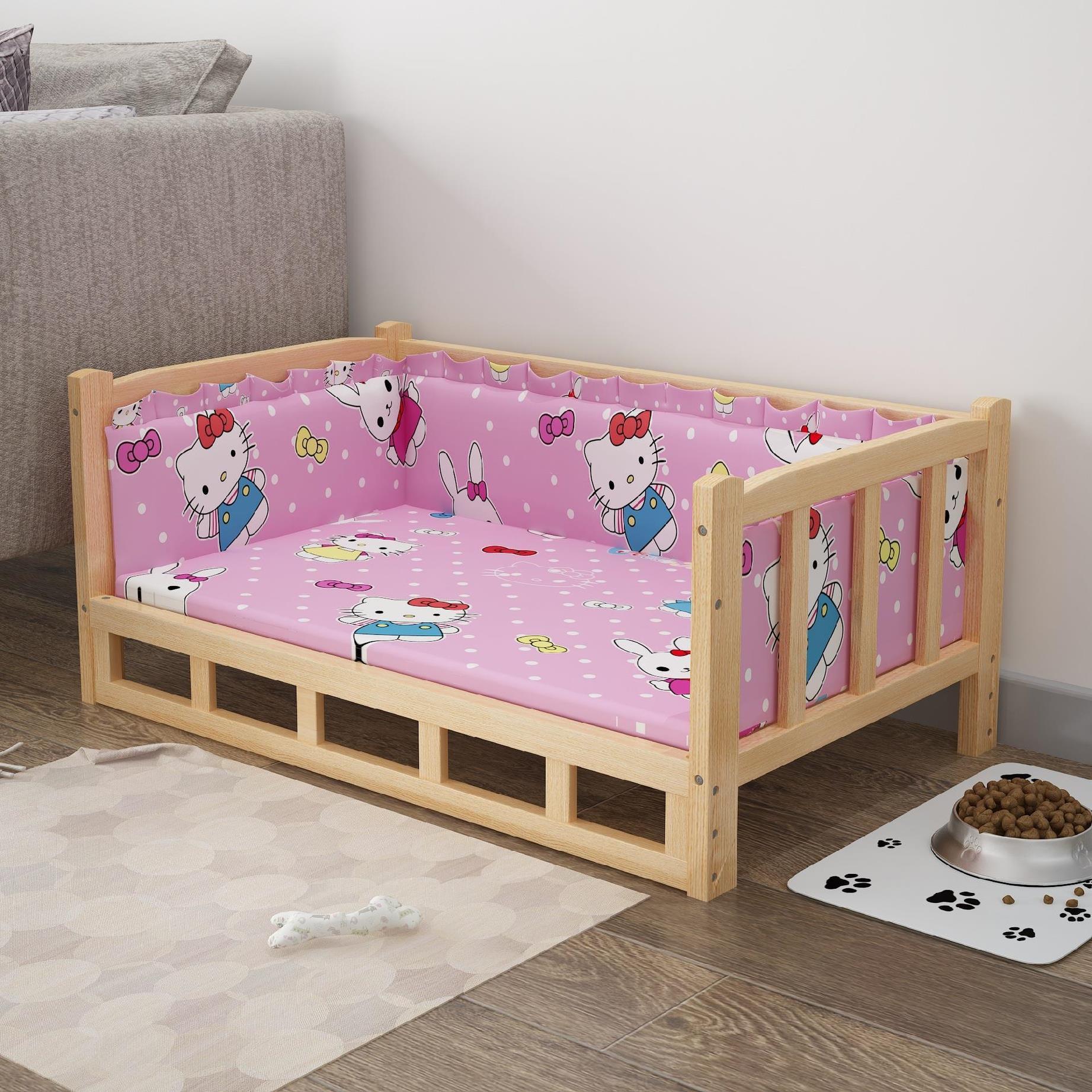 Bed Summer Wooden Wooden Bed Pet