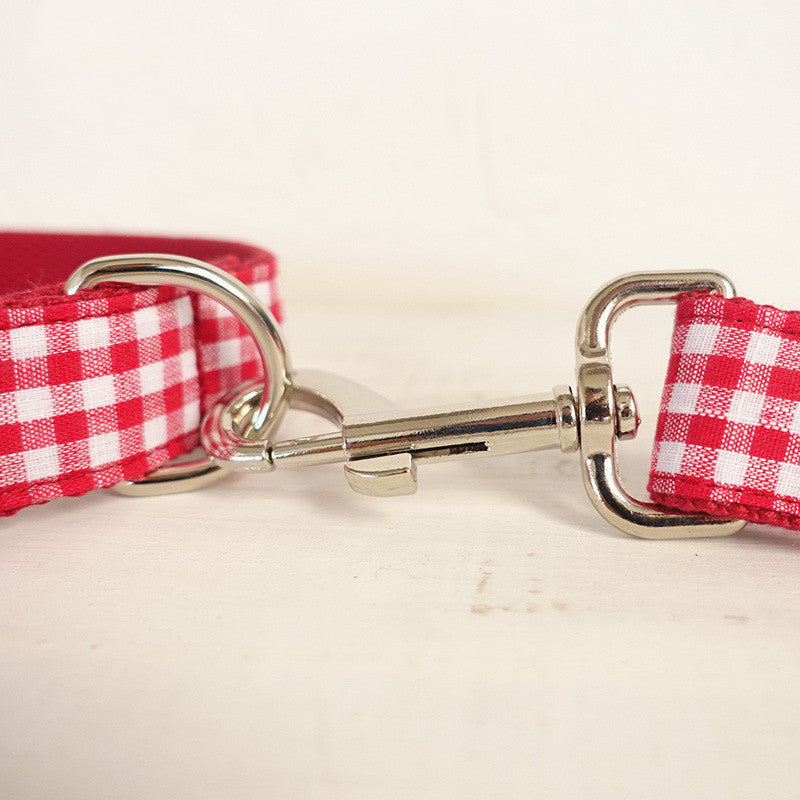 Pet Collar Bow Tie Set Leash