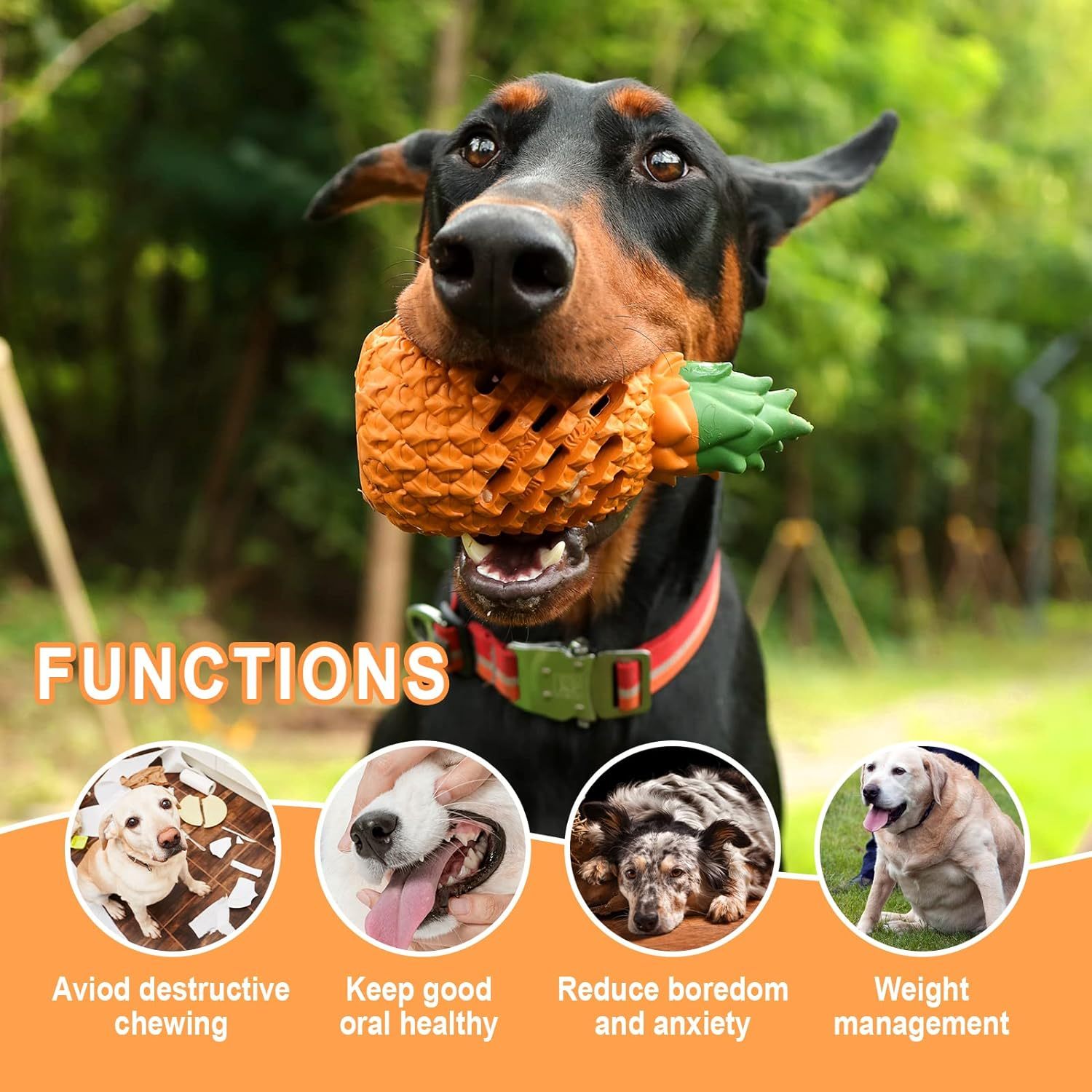 Pineapple Dog Chew Toys