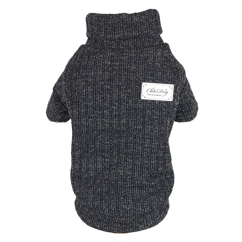 Thickened Autumn And Winter Pet Turtleneck Sweater