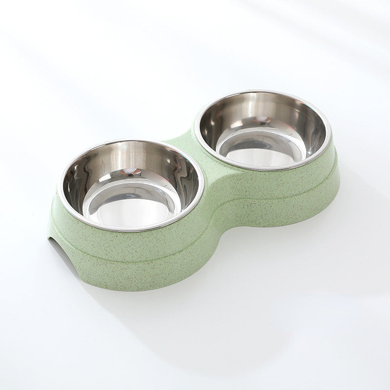 Double Pet Bowls Dog Food Water