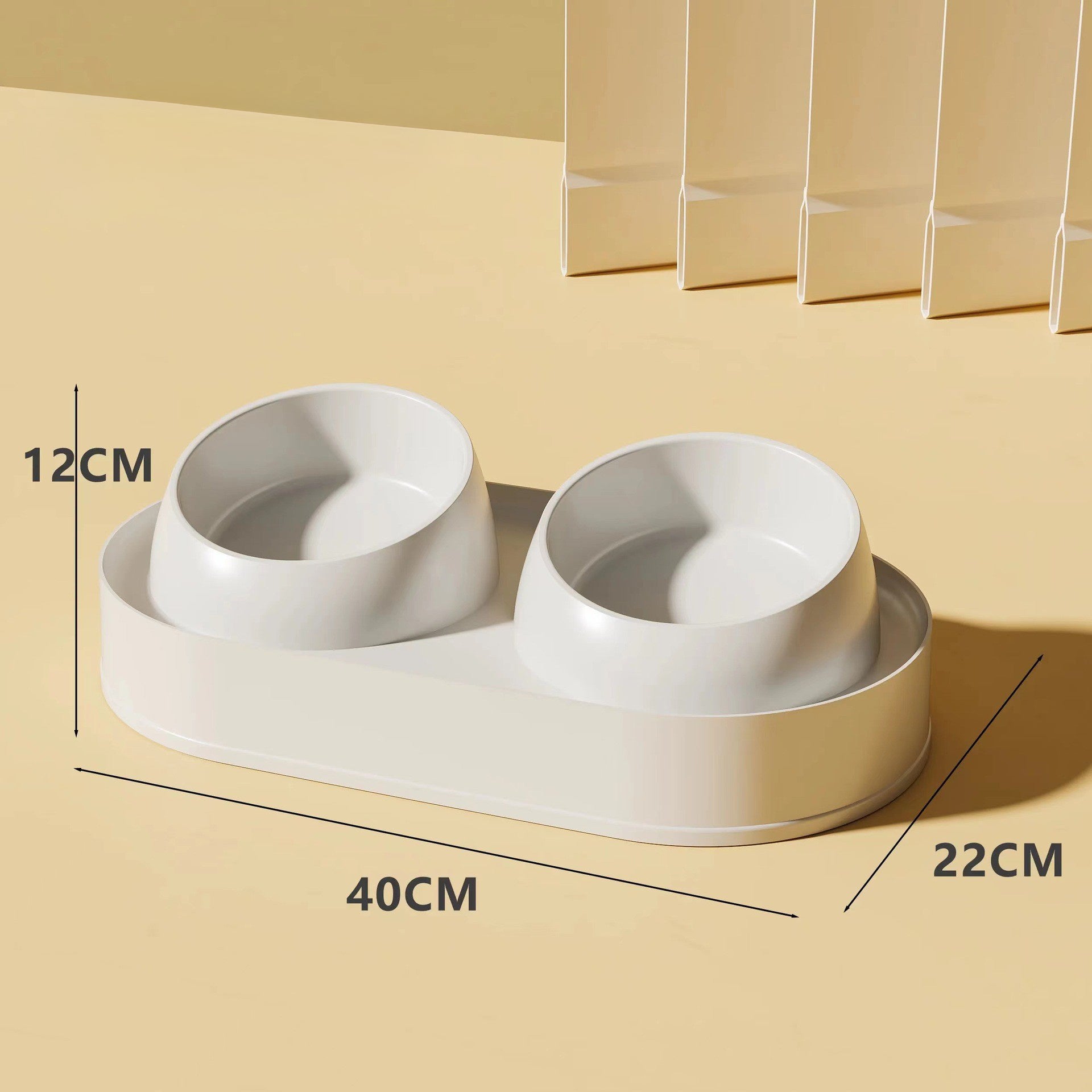 Pet Double Bowl Tilt Protect Neck