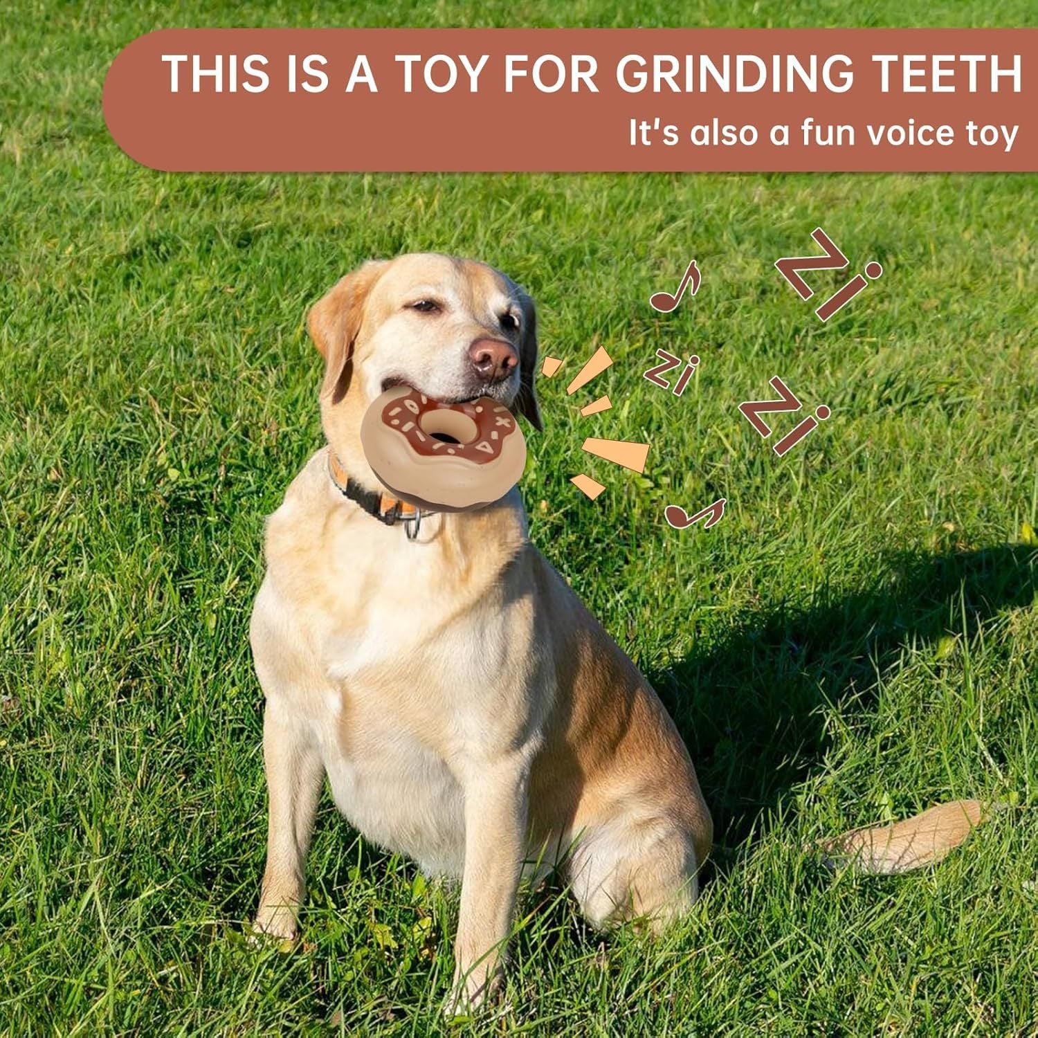 Donut Dog Toy TPR Durable Chewy And Fun Soundmaking Dog Toy Dog Chew Toys For Aggressive Chewers Teeth Grinding Dog Birthday Gifts Interactive Toys For Small Medium Large Dog Breeds