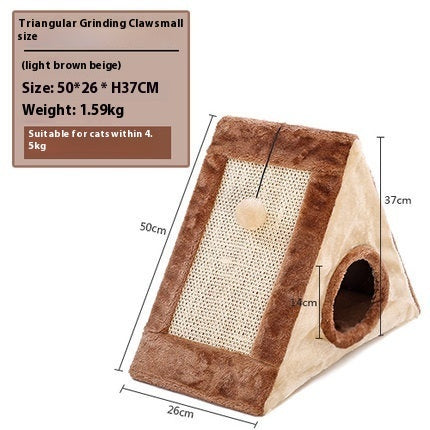 Creative Triangle Cat Claw Sisal Toy